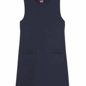 NWT French Toast Girl's Bow Pocket Jumper Dress